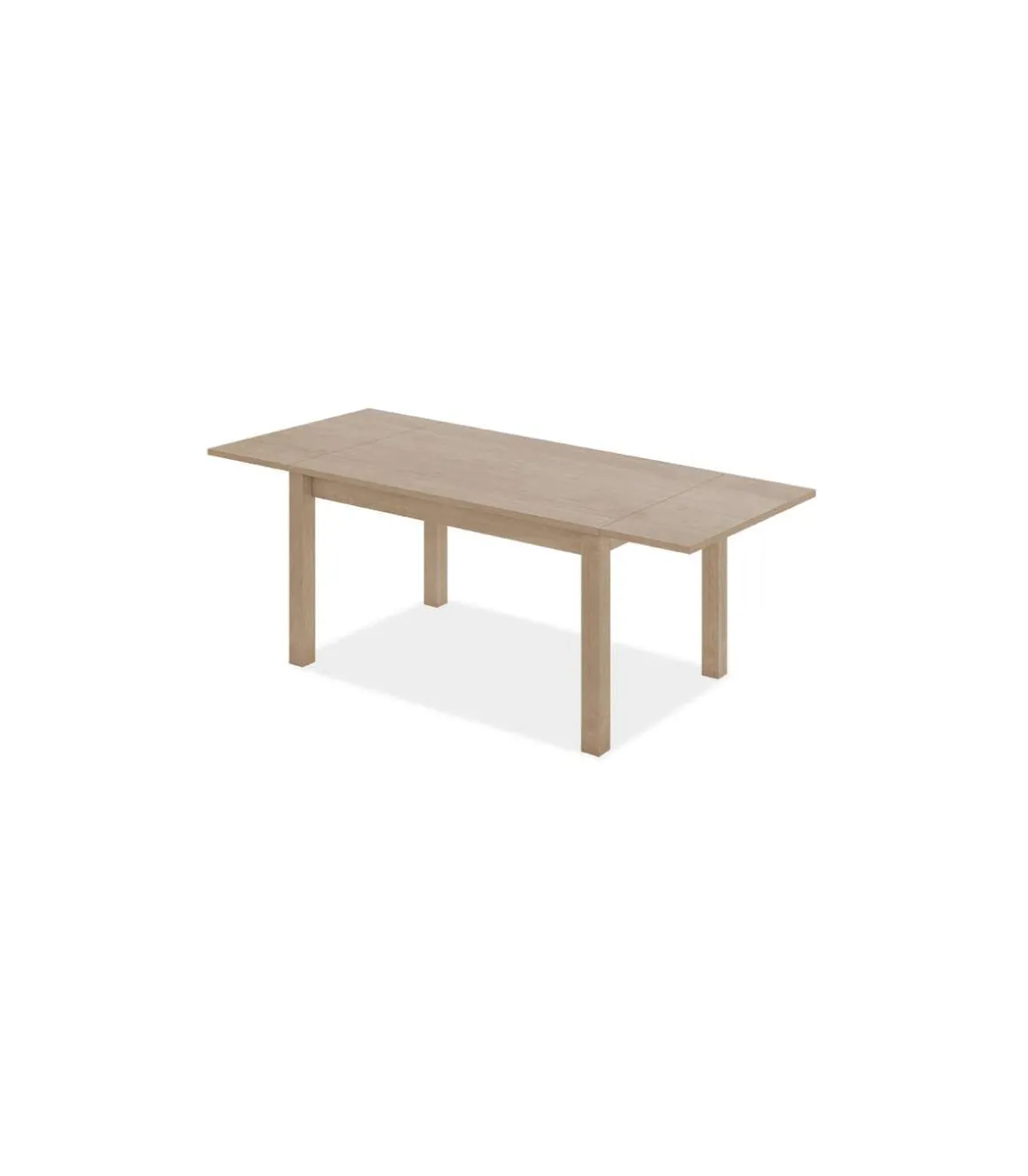 Mesa comedor Ossa extensible acabado roble sable, 74 cm(alto)140-200 cm(ancho)90 cm(largo)