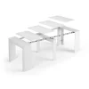 Mesa comedor Paris 5 posiciones. 90x50 cm extensible hasta 237x90 cm.