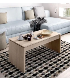 Mesa de centro elevable Carboneros en color natural 43 cm(alto)102 cm(ancho)50 cm(largo)