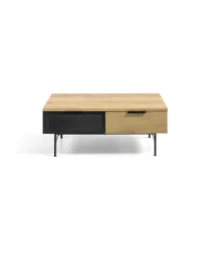 Mesa de centro Elia acabado roble, 110 cm (largo) x 60 cm (ancho) x 43 cm (alto)