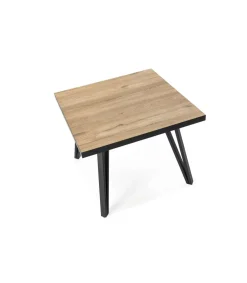 Mesa de centro Mateo acabado natural, 45cm(alto) 60cm(ancho) 60cm(fondo)