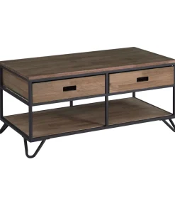 Mesa de Centro MD-Industrial roble american, 46cm(alto) 100cm(ancho) 50cm(largo)