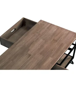Mesa de Centro MD-Industrial roble american, 46cm(alto) 100cm(ancho) 50cm(largo)