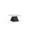 Mesa de centro modelo Jana acabado blanco/negro, 43cm(alto) 8cm(ancho) 80m(fondo).