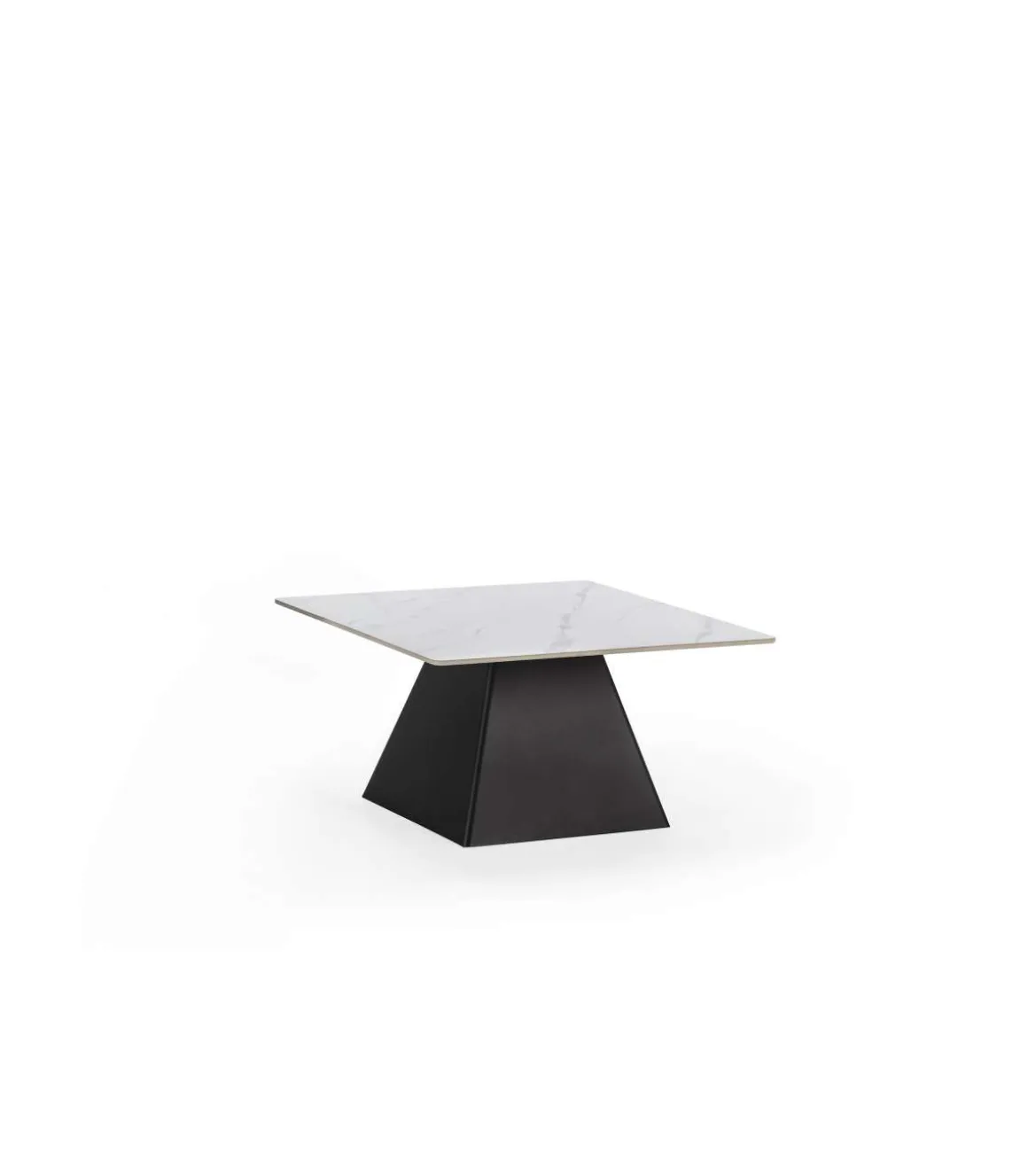 Mesa de centro modelo Jana acabado blanco/negro, 43cm(alto) 8cm(ancho) 80m(fondo).