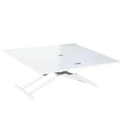 Mesa de Centro Up-Down, elevable extensible acabado blanco, 50-100 cm(ancho)100 cm(largo)