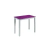 Mesa de cocina extensible Laia acabado cristal morado, 95cm (largo) x 55/95cm ancho x 76cm (alto)