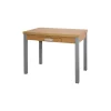 Mesa de cocina Isabella extensible acabado roble, 100/160 x 60 x 76 cm (largo x ancho x alto)