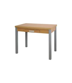 Mesa de cocina Isabella extensible acabado roble, 100/160 x 60 x 76 cm (largo x ancho x alto)