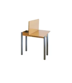 Mesa de cocina Malak con apertura tipo libro acabado roble, 80 x 40/80 x 76 cm (largo x ancho x alto)