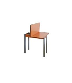 Mesa de cocina Malak con apertura tipo libro acabado cerezo, 80 x 40/80 x 76 cm (largo x ancho x alto)