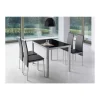 Mesa de comedor Daniela en acabado color negro. 76 cm(alto)110 cm(ancho)75 cm(largo)