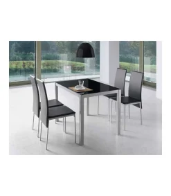 Mesa de comedor Daniela en acabado color negro. 76 cm(alto)110 cm(ancho)75 cm(largo)