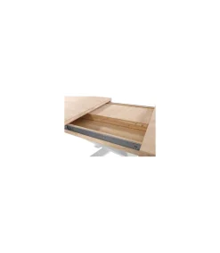 Mesa de comedor extensible Xena acabado roble nordish/blanco, 76cm(alto) 160-200-240cm(ancho) 90cm(fondoo)