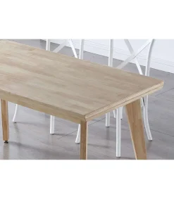 Mesa de comedor fija Genova acabado Roble Nordish, 76cm(alto) 150cm(ancho) 90cm(largo)