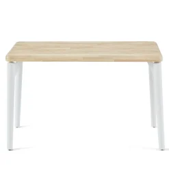Mesa de comedor fija Moon acabado Roble nordish/blanco, 76cm(alto) 120cm(ancho) 60cm(largo)