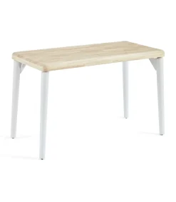 Mesa de comedor fija Moon acabado Roble nordish/blanco, 76cm(alto) 120cm(ancho) 60cm(largo)