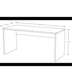 Mesa de despacho acabado blanco 75 cm(alto)160 cm(ancho)68 cm(fondo)