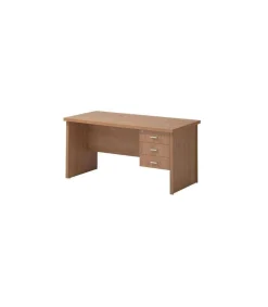 Mesa de despacho tres cajones acabado maple, 75cm(alto) 150cm(ancho) 71cm(largo)