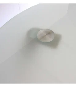 Mesa de estudio acabado cristal translucido, 74cm(alto) x 140cm(ancho) x 70cm(fondo).