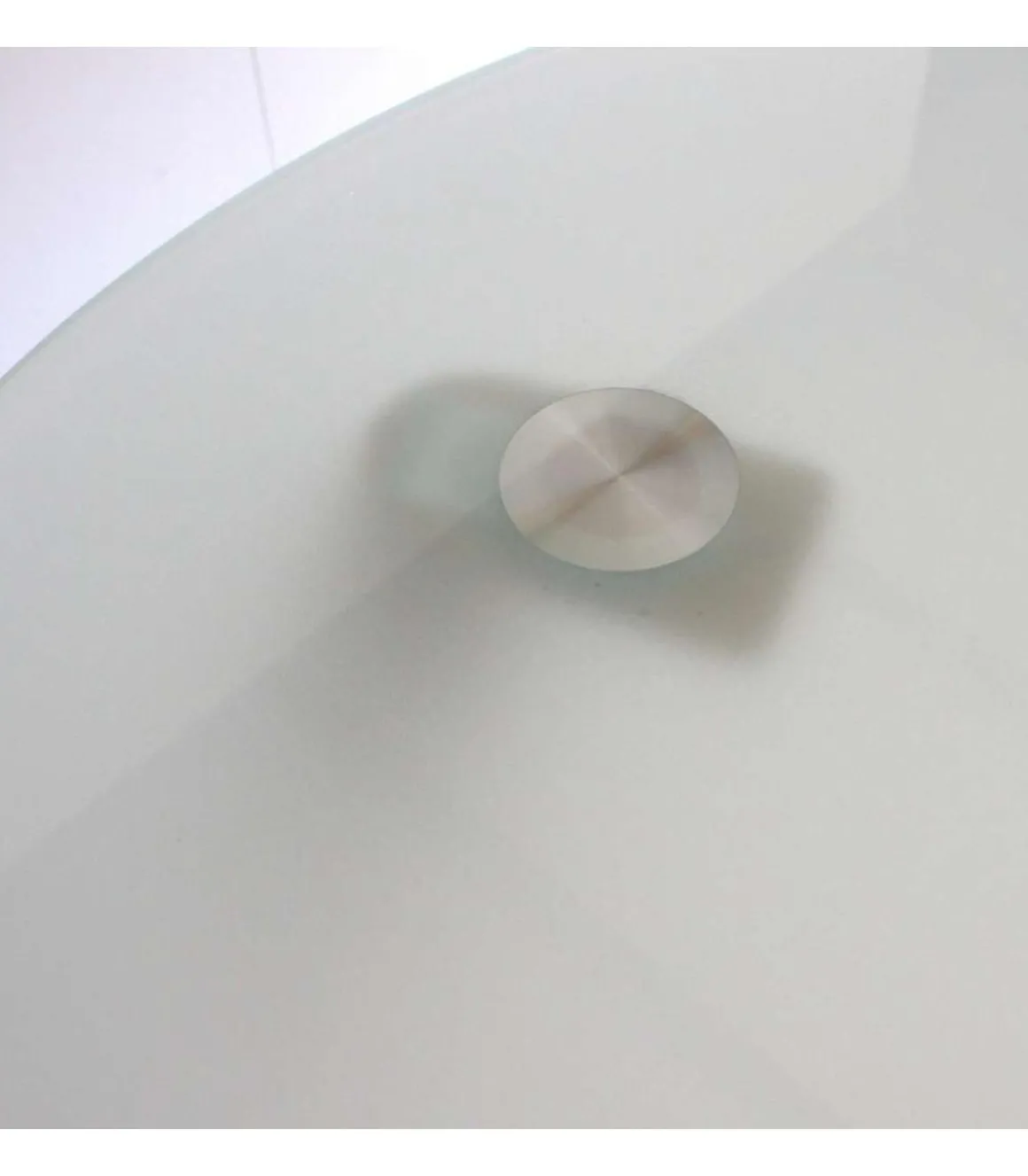 Mesa de estudio acabado cristal translucido, 74cm(alto) x 140cm(ancho) x 70cm(fondo).