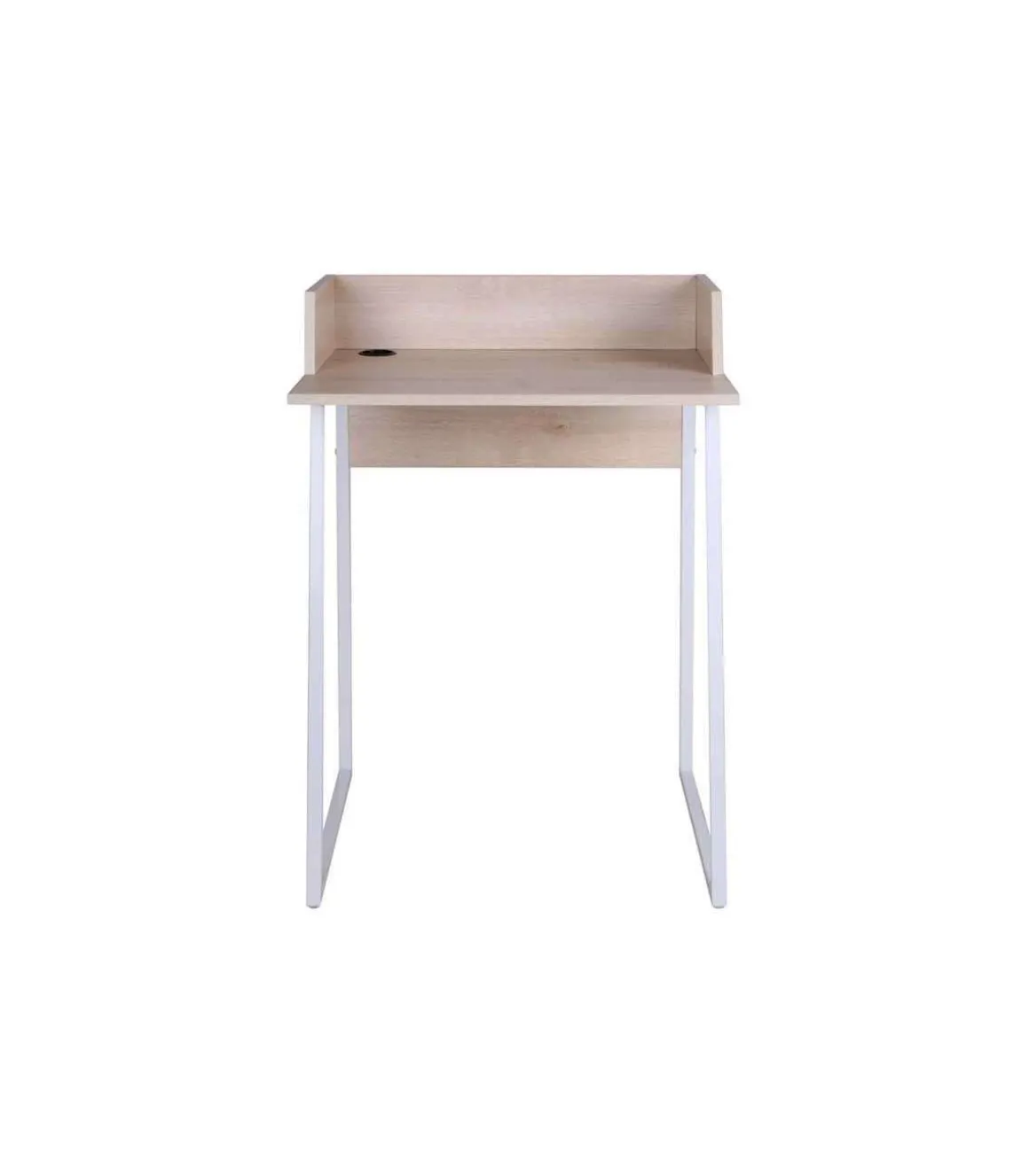 Mesa de estudio acabado roble/blanco, 84 cm(alto)60 cm(ancho) 48 cm(largo)