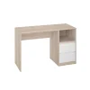 Mesa de estudio 2 cajones acabado roble/blanco 75 cm(alto)120 cm(ancho)50 cm(fondo)