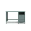 Mesa de estudio 3 cajones Maxi acabado verde petróleo, 74cm(alto) 120cm(ancho) 54cm(fondo)