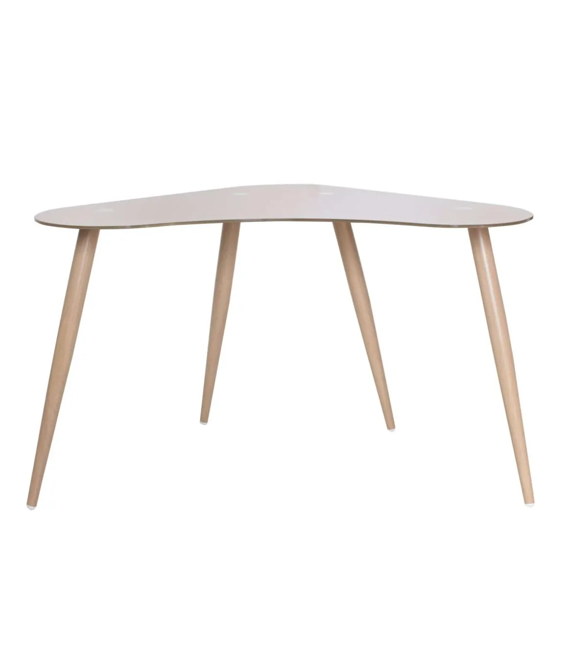 Mesa de estudio Md-Polar acabado cristal marrón, 74cm(alto) x 60cm(ancho) x 120cm(fondo).