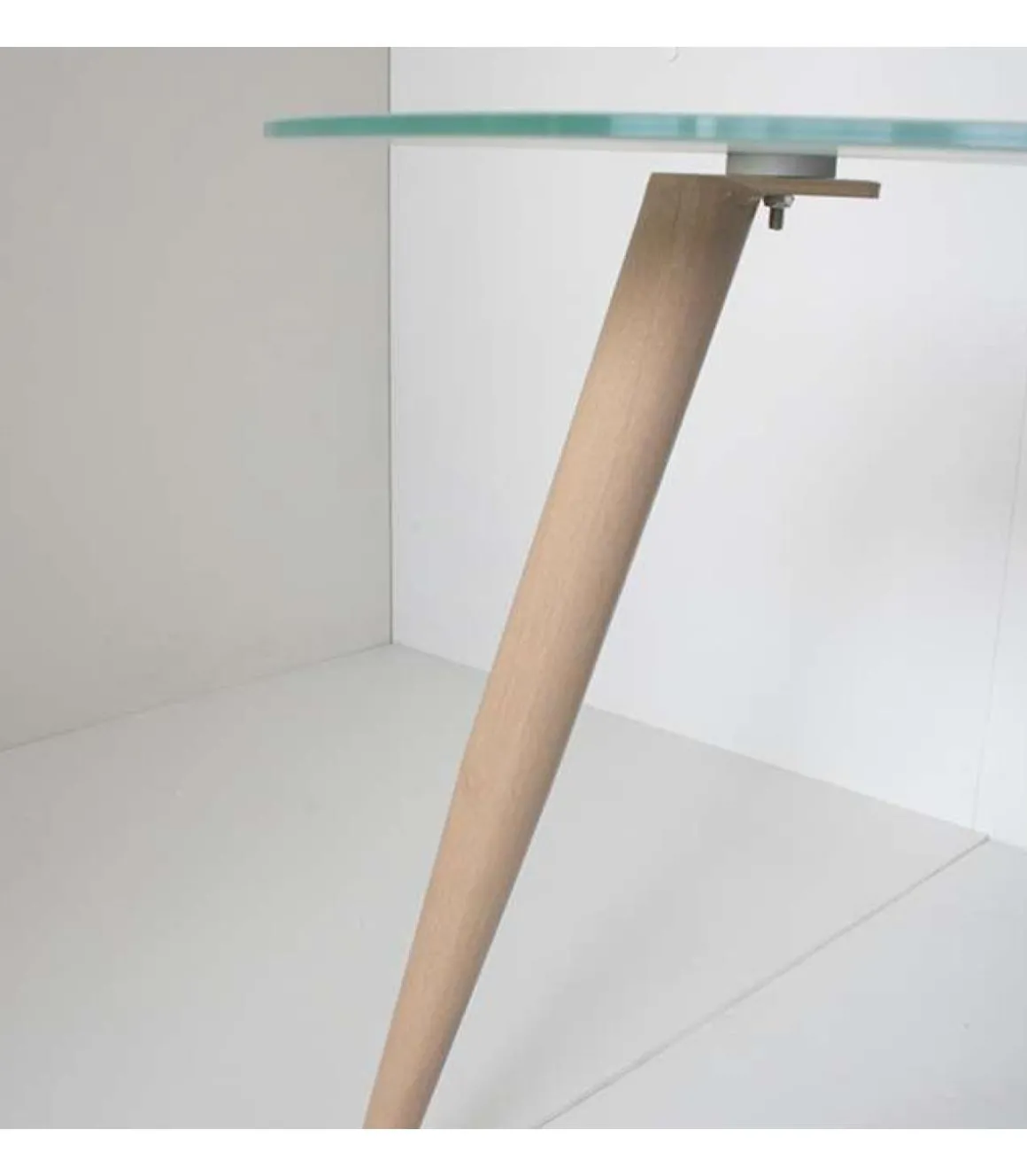 Mesa de estudio Md-Polar acabado cristal marrón, 74cm(alto) x 60cm(ancho) x 120cm(fondo).