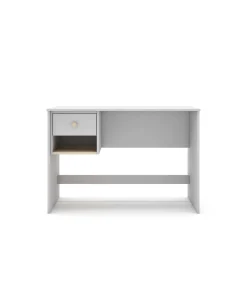 Mesa de estudio modelo Dylan acabado blanco/cera blanca, 110cm(ancho) 75cm(altura) 55cm(fondo)