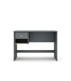 Mesa de estudio modelo Dylan acabado verde kaki/cera blanca, 110cm(ancho) 75cm(altura) 55cm(fondo)