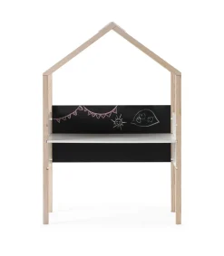 Mesa de estudio modelo Rosalia acabado blanco/cera blanca, 100cm(ancho) 155cm(altura) 40cm(fondo)