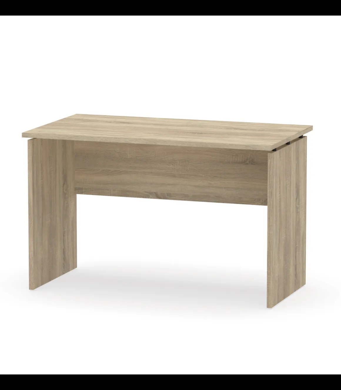 Mesa de oficina Teide en color roble cambrian. 76 cm(alto)120 cm(ancho)78 cm(fondo)