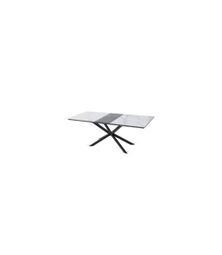 Mesa de salón extensible Hudson acabado cerámico mármol. 160/200cm(ancho) 75cm(altura) 80cm(fondo)