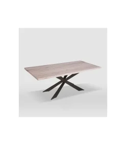 Mesa de salón modelo Hécate acabado olmo. 200cm(ancho) 77.5cm(altura) 100cm(fondo)