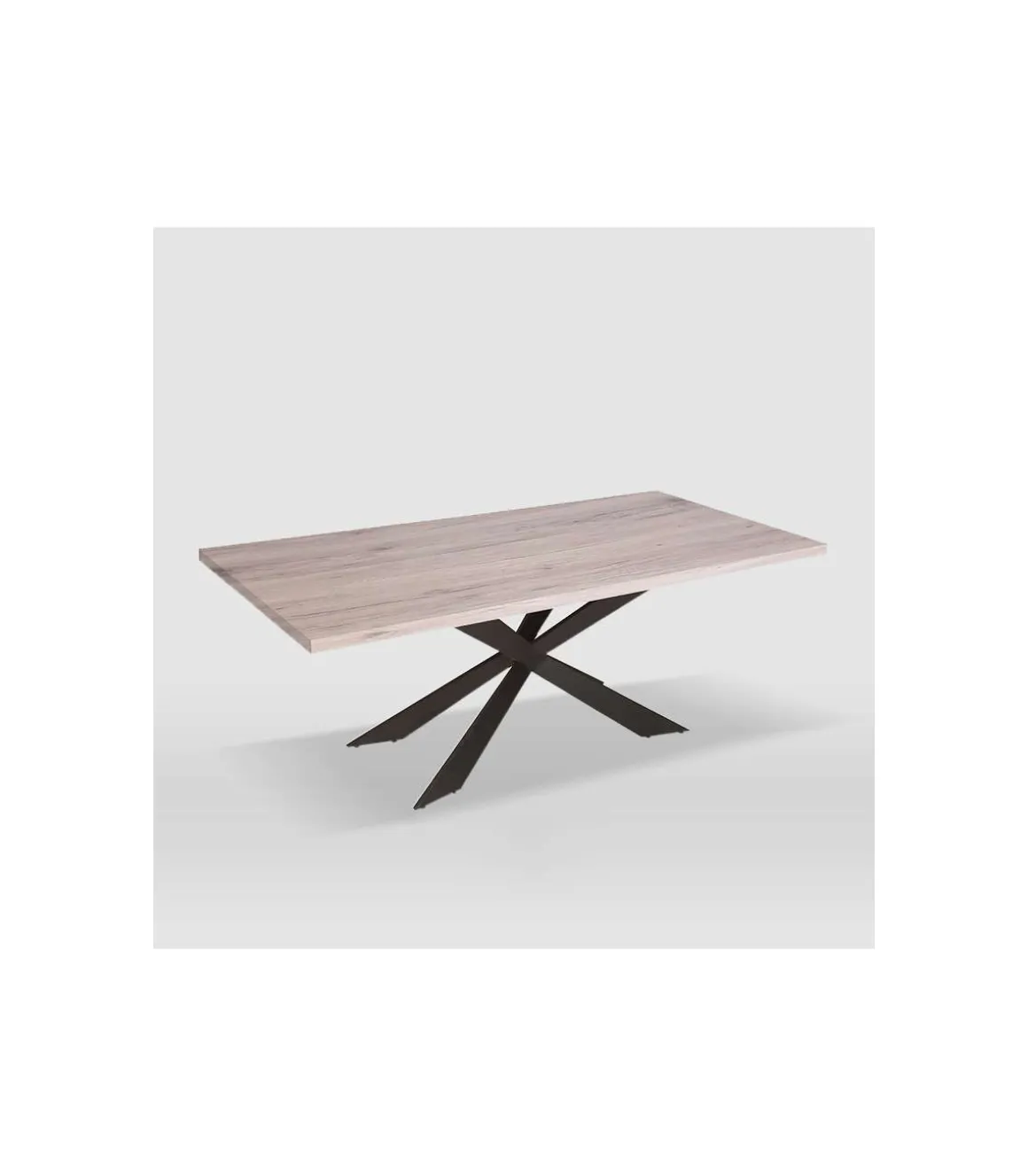 Mesa de salón modelo Hécate acabado olmo. 200cm(ancho) 77.5cm(altura) 100cm(fondo)