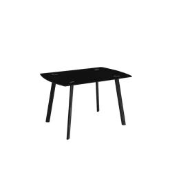 Mesa de Salon Paula cristal negro, 76cm(alto) 120cm(ancho) 80cm(largo)