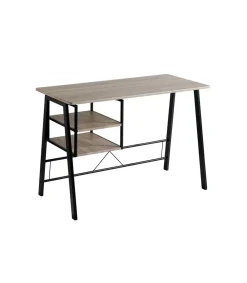 Mesa escritorio con baldas laterales Adriana, 120 x 52 x 76.5 cm (largo x ancho x alto)