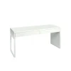 Mesa escritorio reversible 2 cajones Dallas en acabado blanco 138 cm(ancho), 75 cm(alto), 50 cm(fondo)