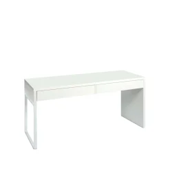 Mesa escritorio reversible 2 cajones Dallas en acabado blanco 138 cm(ancho), 75 cm(alto), 50 cm(fondo)