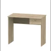 Mesa escritorio Turín con un cajón acabado roble, 75 cm(alto)90 cm(ancho)50 cm(fondo)