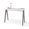 Mesa estudio Mod-629 acabado blanco/gris, 47x 107 x 78 cm (fondo x ancho x alto)