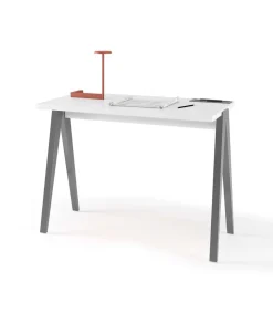 Mesa estudio Mod-629 acabado blanco/gris, 47x 107 x 78 cm (fondo x ancho x alto)