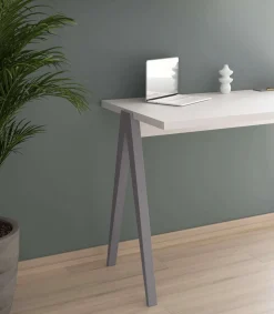 Mesa estudio Mod-629 acabado blanco/gris, 47x 107 x 78 cm (fondo x ancho x alto)