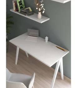 Mesa estudio Mod-635 acabado blanco, 60 x 120 x 78 cm (fondo x ancho x alto)