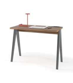 Mesa estudio Mod-629 acabado nogal/gris, 47x 107 x 78 cm (fondo x ancho x alto)
