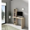 Mesa estudio Mod-Helsinki acabado roble, 52 x 106 x 149 cm (fondo x ancho x alto)