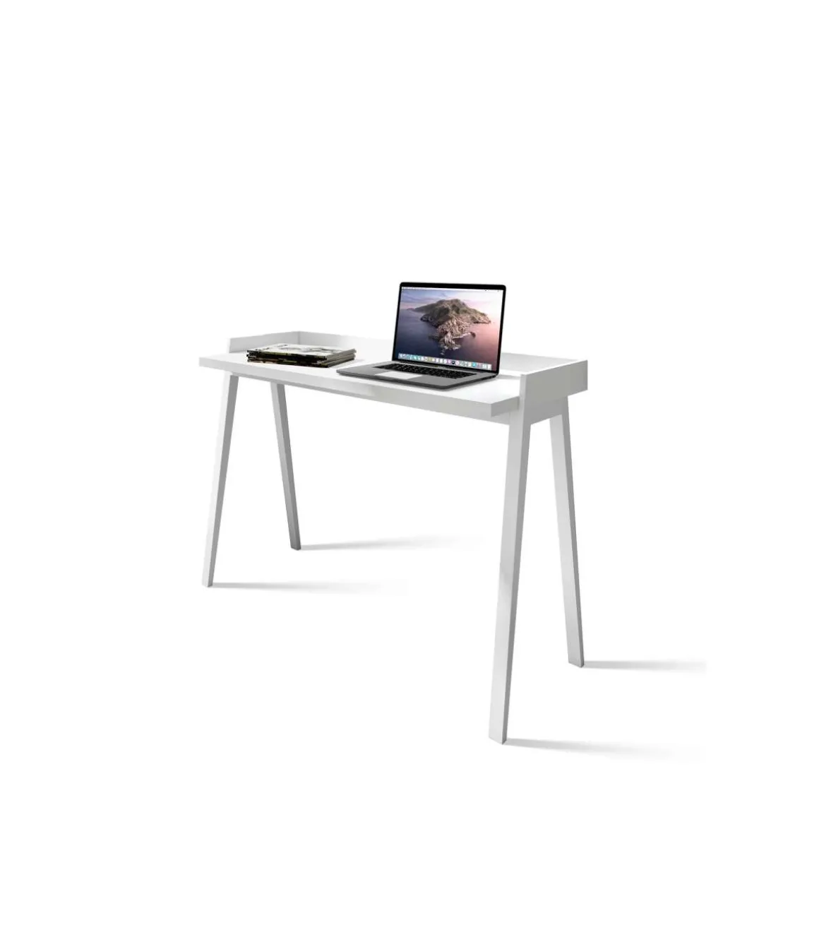 Mesa estudio Mod-Nairobi acabado blanco, 47 x 110 x 81 cm (fondo x ancho x alto)