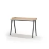 Mesa estudio Mod-Nairobi acabado roble/gris, 47 x 110 x 81 cm (fondo x ancho x alto)